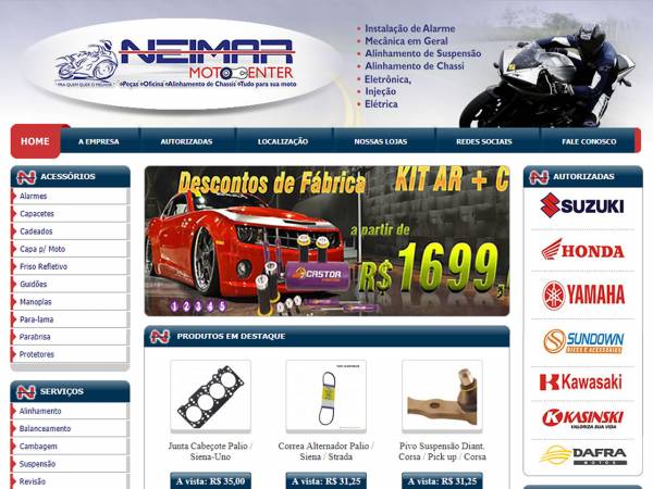 Loja de moto especializada em venda de produtos, serviços e mecânica